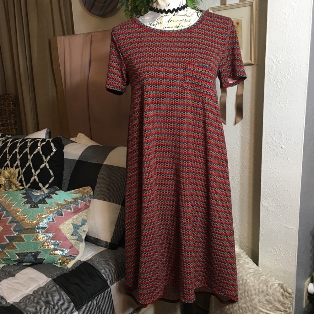 LuLaRoe long short sleeve shirt dress or night shirt
